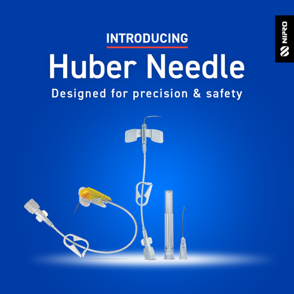 Huber needles sets by Nipro