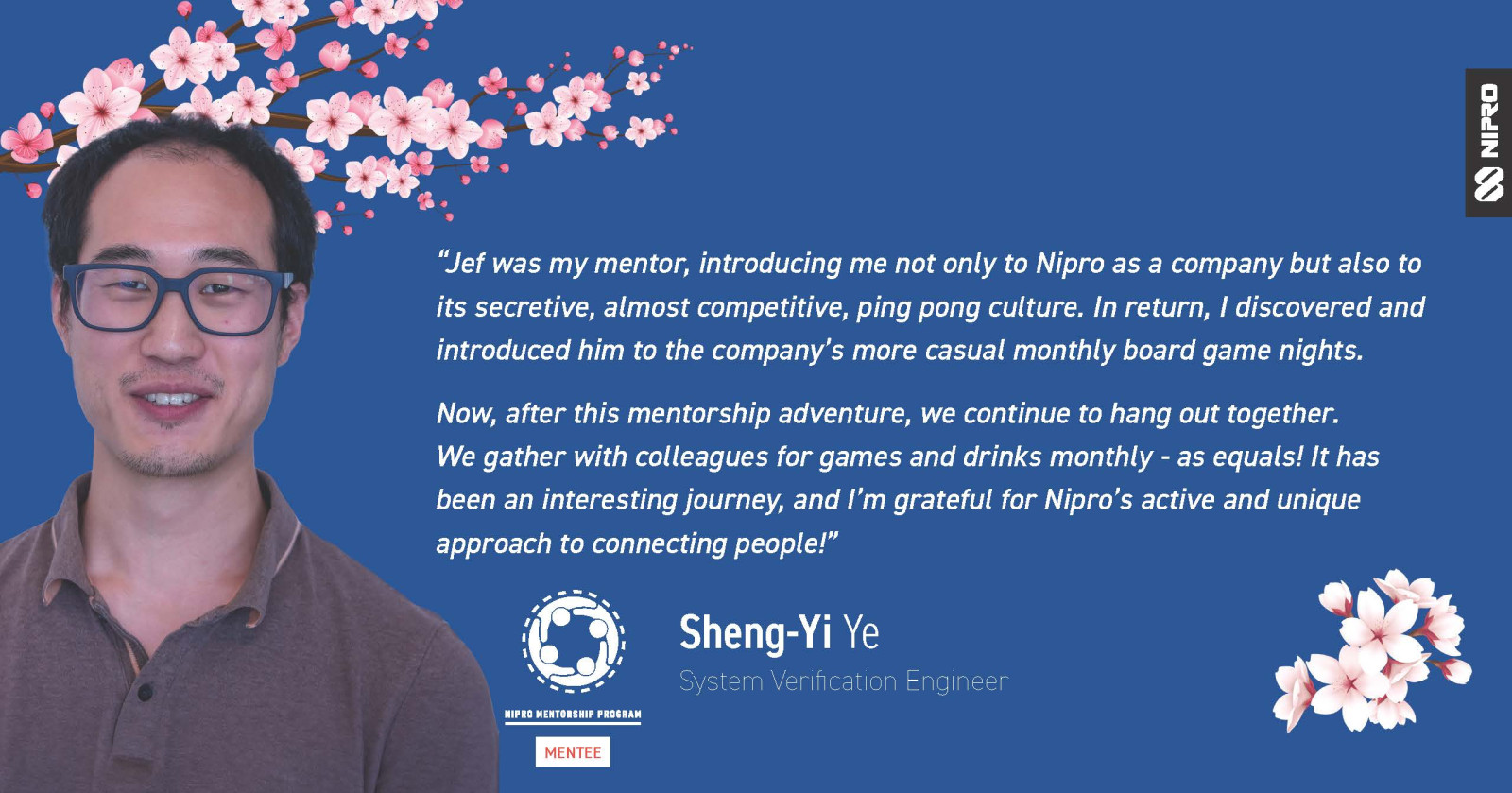 Mentorship Sheng-Yi ye.